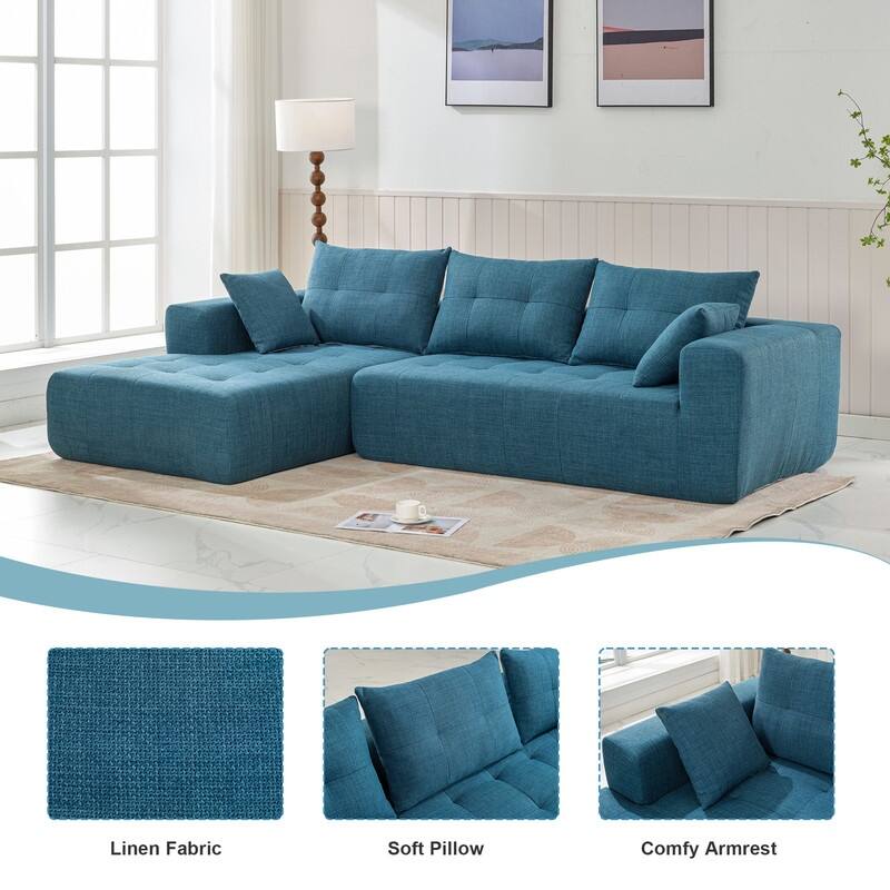 110*69" modular modular living room sofa set, modern simple style sofa